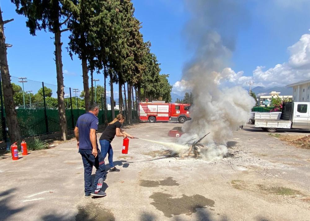 HATAY BÜYÜKŞEHİR BELEDİYESİ'NDEN YANGINA KARŞI BİLGİLENDİRME VE EĞİTİM