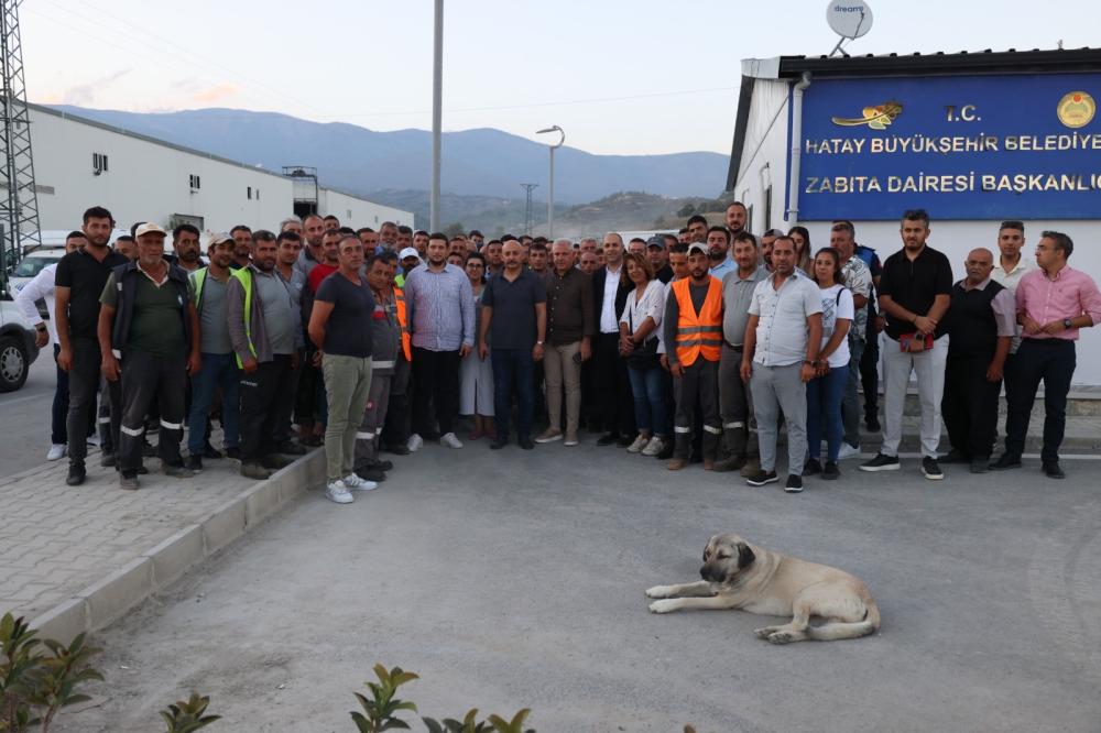 HATAY’IN YENİDEN İNŞASINDA BÜYÜKŞEHİR’İN SAHADAKİ A TAKIMI