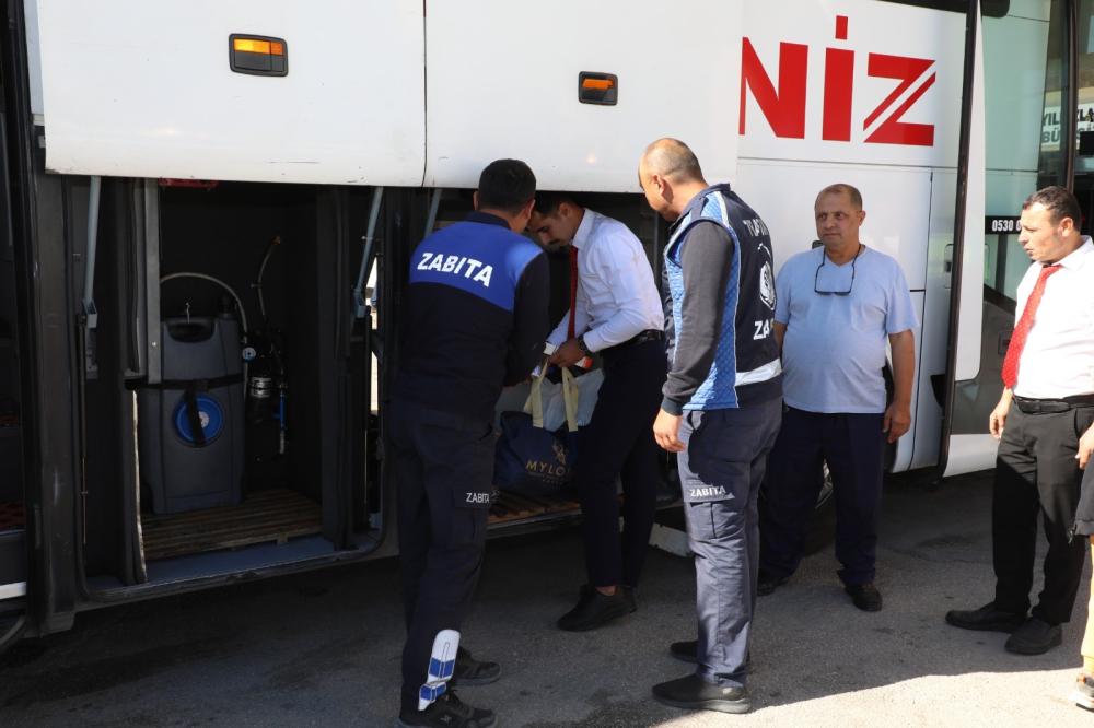 HBB Zabıta Ekiplerinden Şehirlerarası Otobüs Terminali ve Toplu Taşıma Denetimi