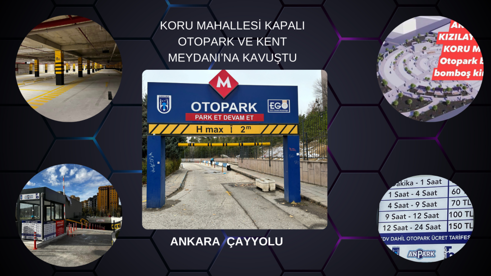 Koru Mahallesi Kapalı Otopark ve Kent Meydanına Kavuştu