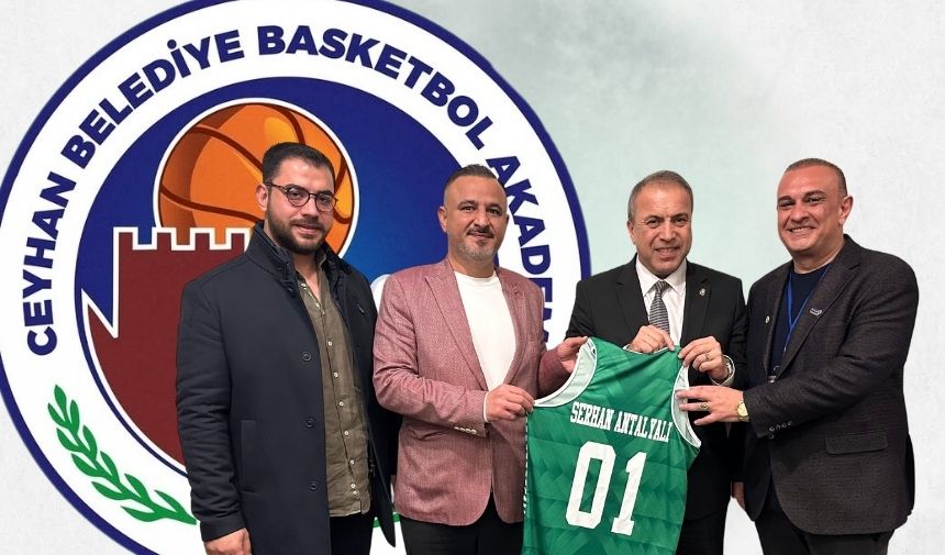 Ceyhan Belediye Basketbol Akademisi Yönetimi, TBF Genel Sekreteri Serhat Antalyalı ile Görüştü