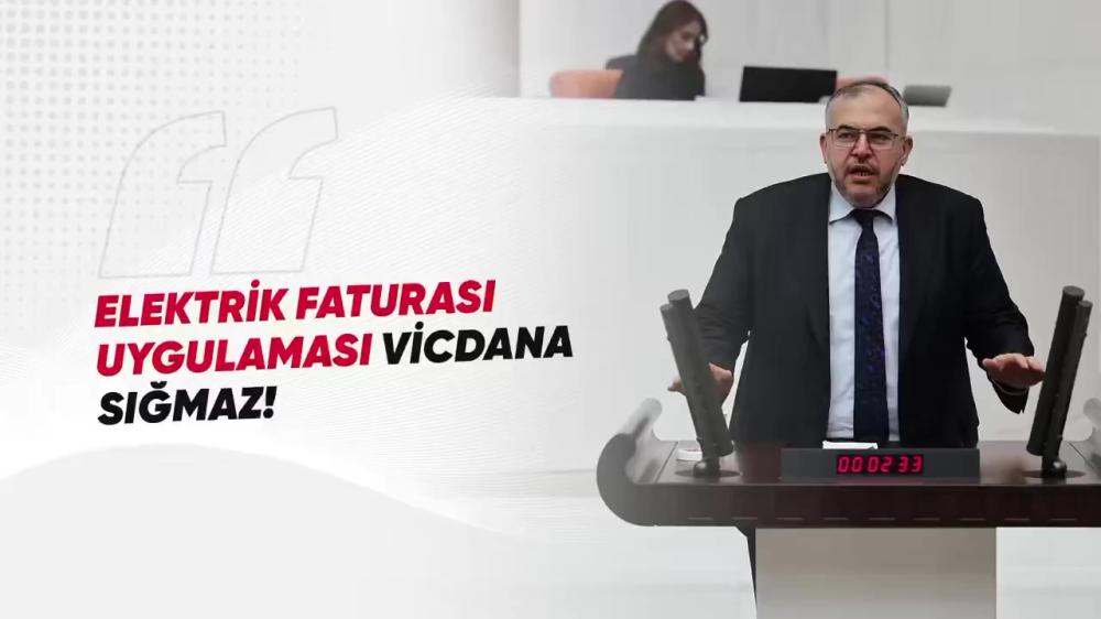 MİLLETVEKİLİ NECMETTİN ÇALIŞKAN’DAN ELEKTRİK FATURASI TEPKİSİ!