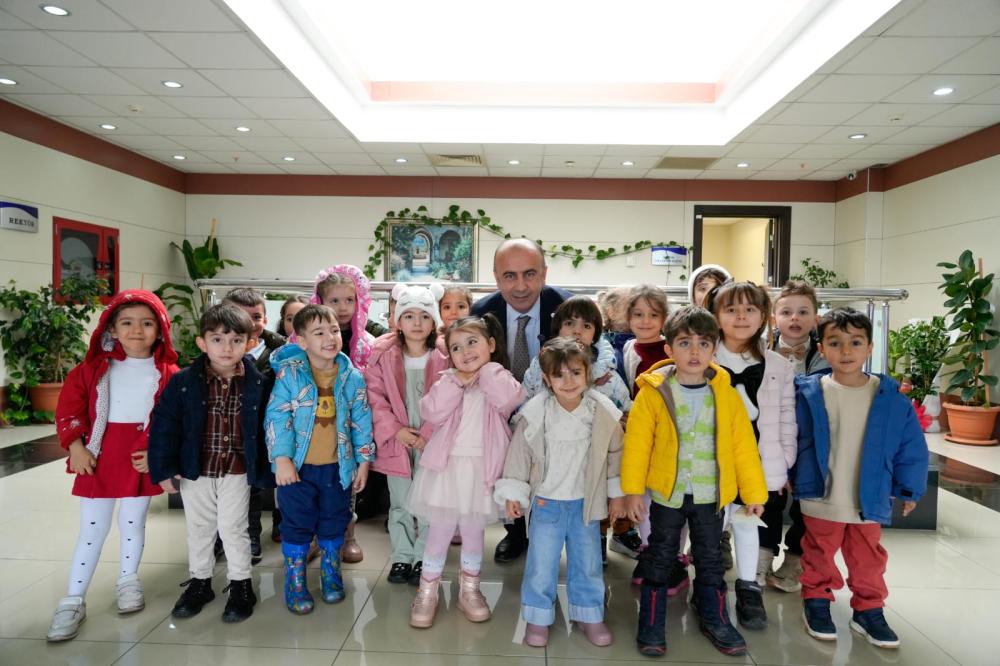 Adıyaman Üniversitesi Anaokulu Öğrencilerinden Rektör Keleş’e Anlamlı Ziyaret