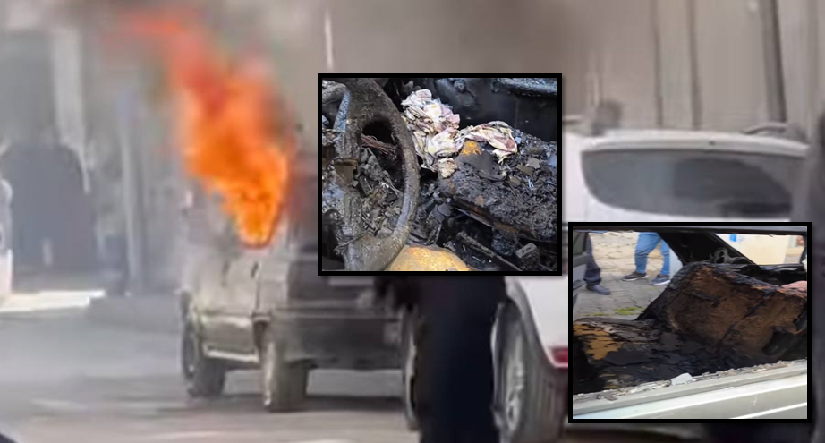 ŞANLIURFA'DA OTOMOBİL YANGINI: ARAÇ KULLANILAMAZ HALE GELDİ