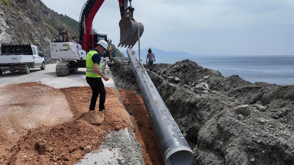 AKÇAY İSALE HATTI YENİLENİYOR, SU KAYIPLARI SON BULUYOR