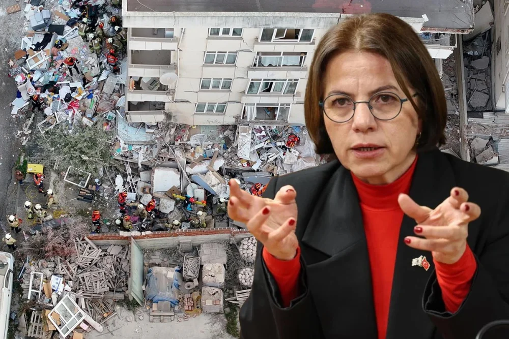 SON DAKİKA... MALTEPE BELEDİYE BAŞKANI ESİN KÖYMEN: "ÇÖKEN BİNANIN ÜST 2 KATI KAÇAK"